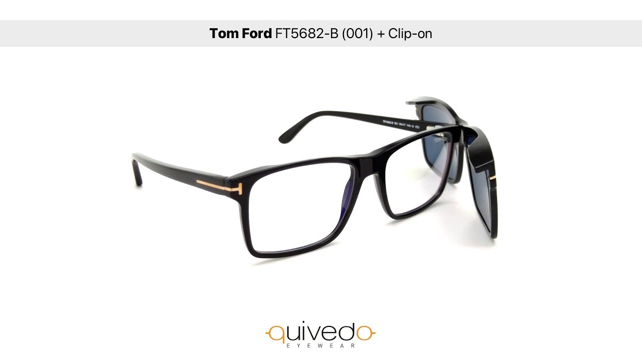 Tom ford ft5682 b 001 clip on